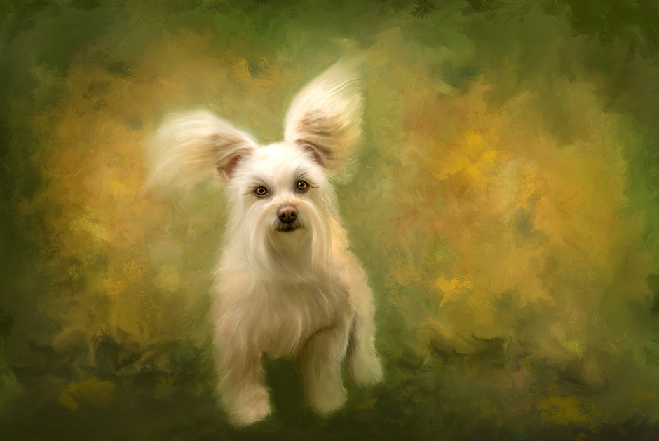 terrier dog painting